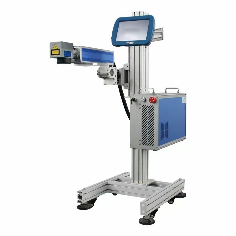 Another KOFIYA laser marking machine with control display and wheeled frame